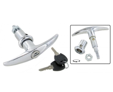 Motorraumschloß Chrom VW Käfer  01.53-07.64 vergl. 113827571B Motorklappenschloß Schloß